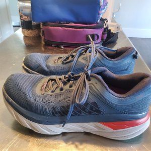 Hoka Bondi 7 Men 9 Blue Gray Athletic